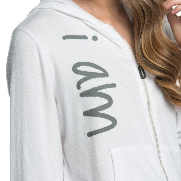 Peace Love World Namaste Comfy Hoodie - Picture 3 of 4